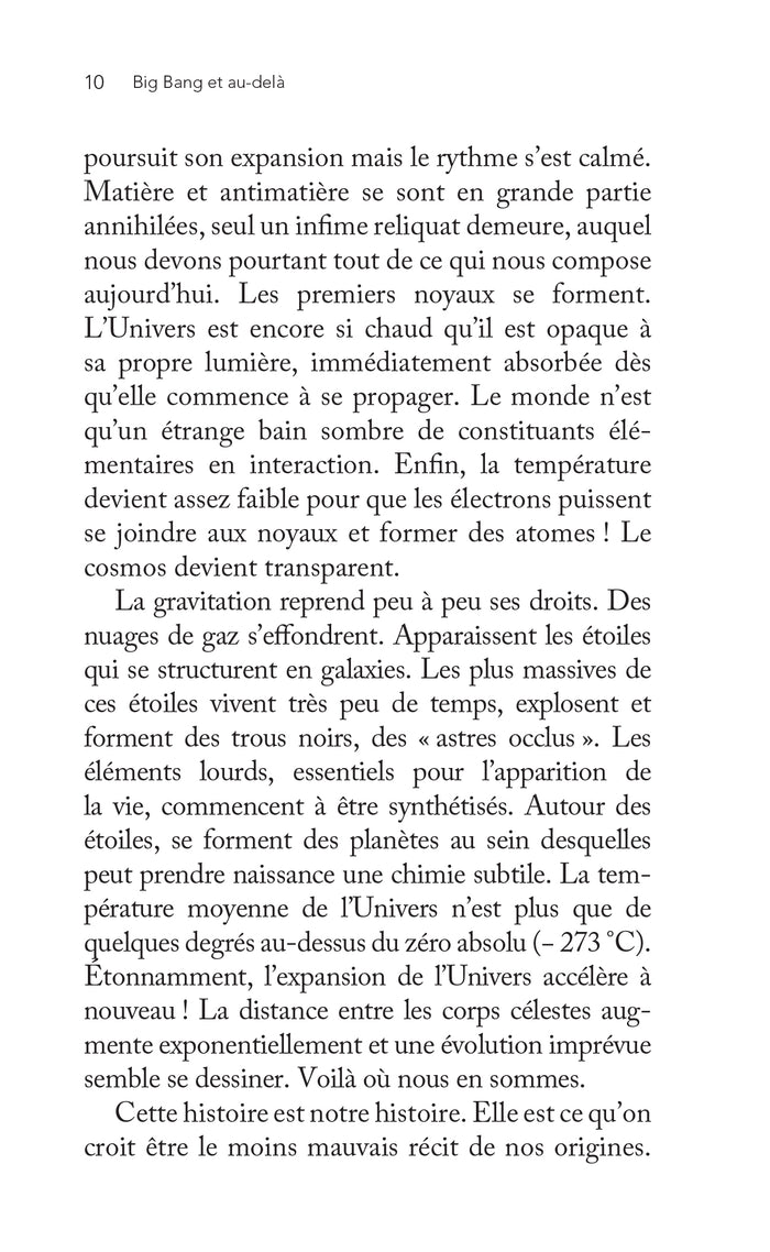 Big Bang et au-delà