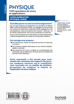 Physique - 1200 questions de cours et applications - Ecrits et oraux - CAPES/Agrégation