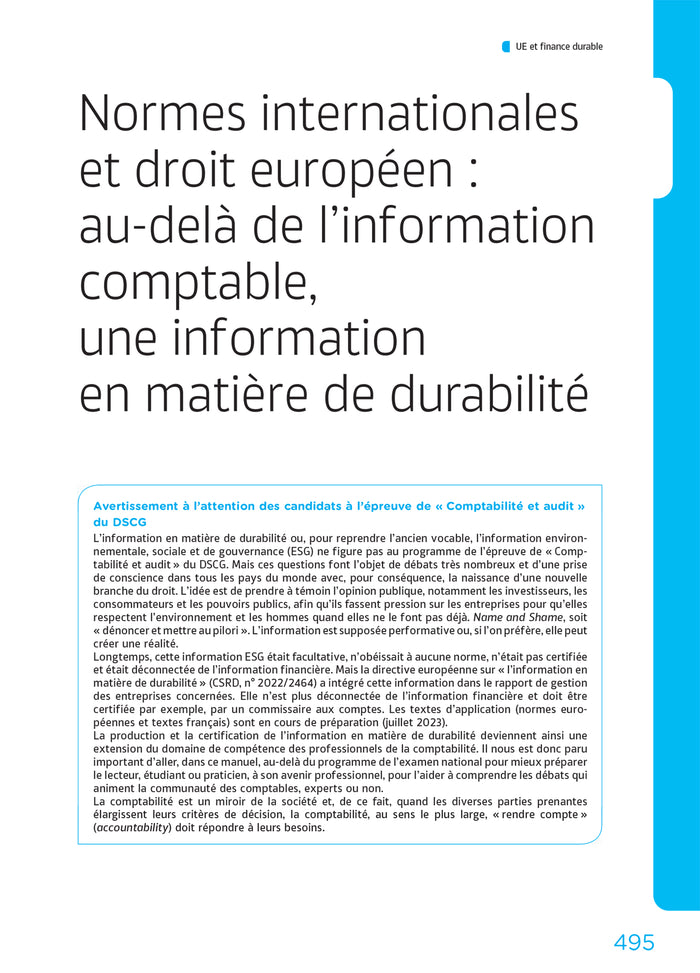 DSCG 4 - Comptabilité et audit - Manuel et applications