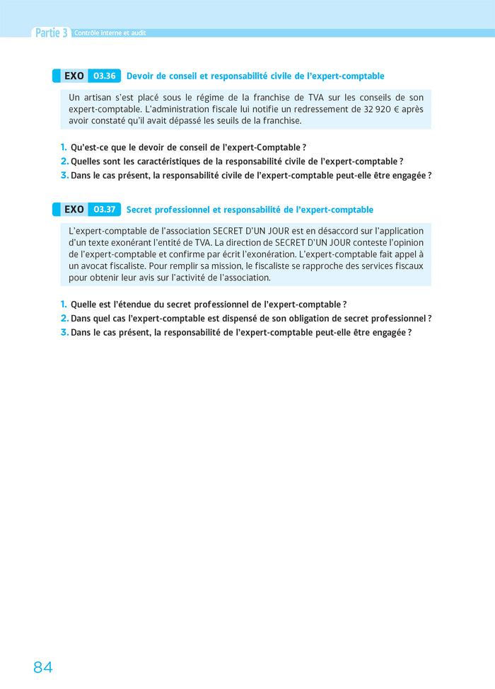 DSCG 4 - Comptabilité et audit - Cas pratiques