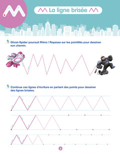 Disney - Spidey et ses amis extraordinaires - Mon cahier effaçable - Mes premiers tracés