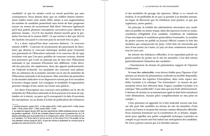 Devenir personnel de direction - Concours de l'Education nationale