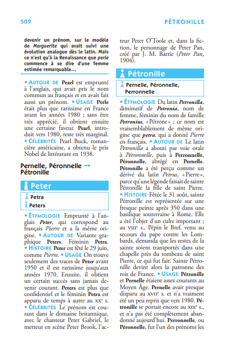 Petit dico des prénoms