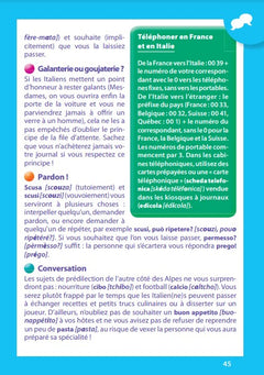 Guide de conversation italien