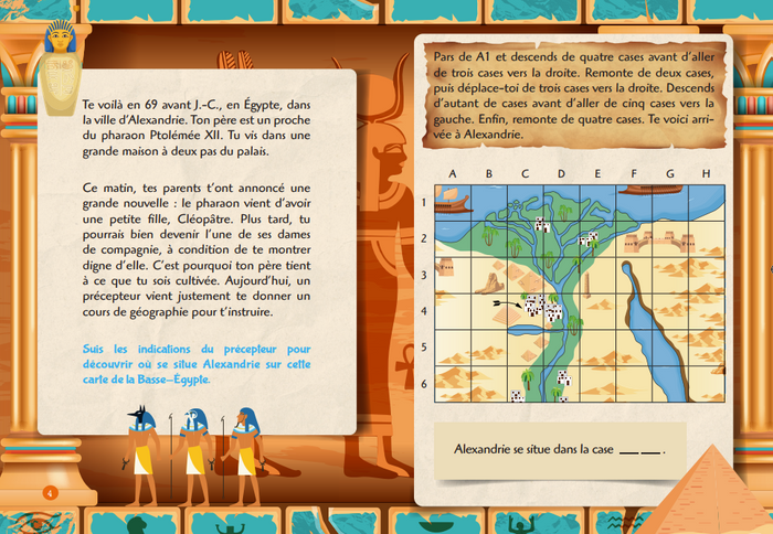 Escape game de poche junior : L'incroyable destinée de Cléopâtre