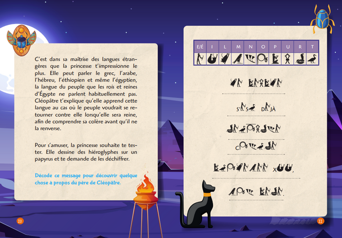 Escape game de poche junior : L'incroyable destinée de Cléopâtre