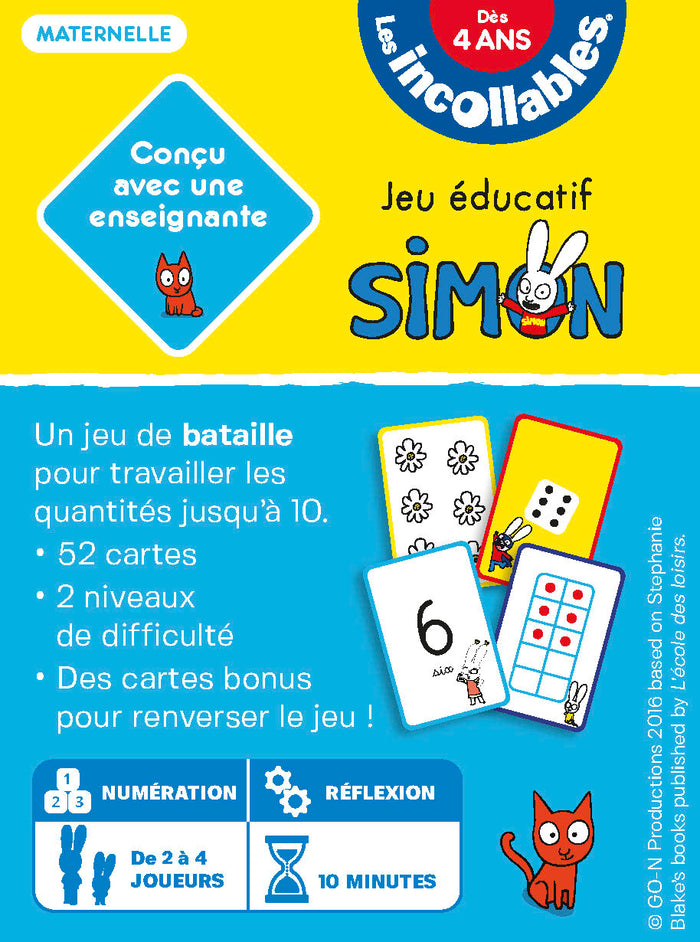 Les chiffres avec Simon - Jeu de bataille