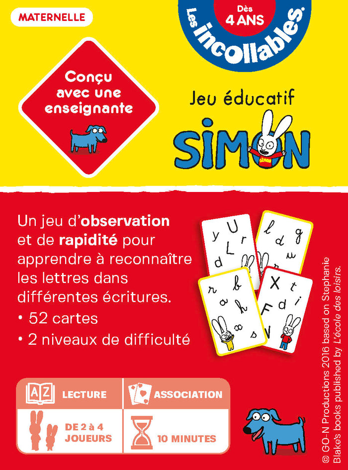 Les lettres avec Simon - Jeu d'observation