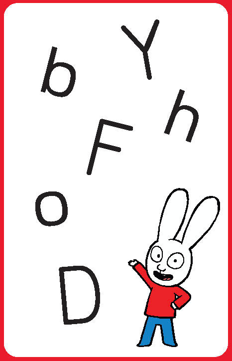 Les lettres avec Simon - Jeu d'observation