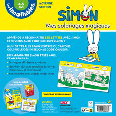 Mes coloriages magiques Simon - Spécial Lettres - Moyenne Section