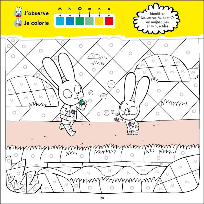 Mes coloriages magiques Simon - Spécial Lettres - Moyenne Section