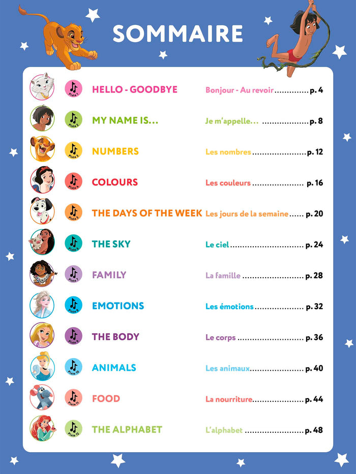 Disney - J'apprends l'anglais avec Disney - Grande Section-CP