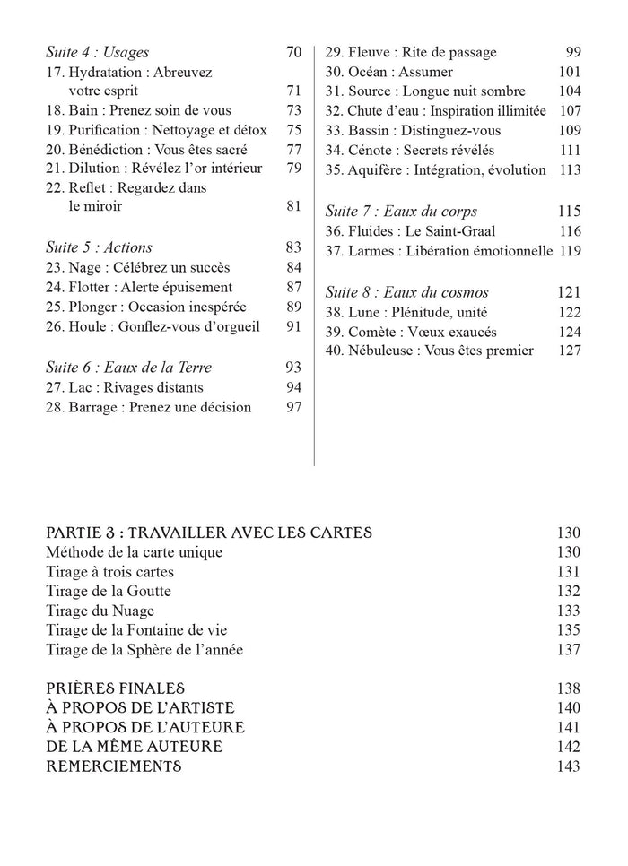 Oracle alchimique de l'eau