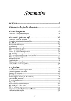 Recettes et menus pour la goutte
