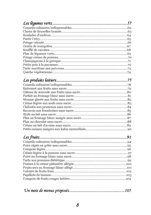 Recettes et menus pour la goutte