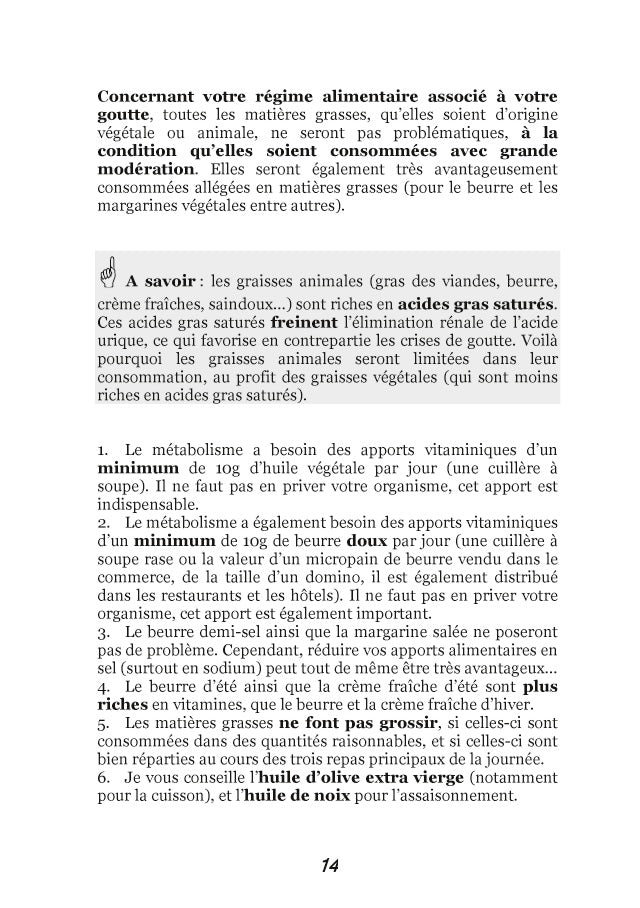 Recettes et menus pour la goutte