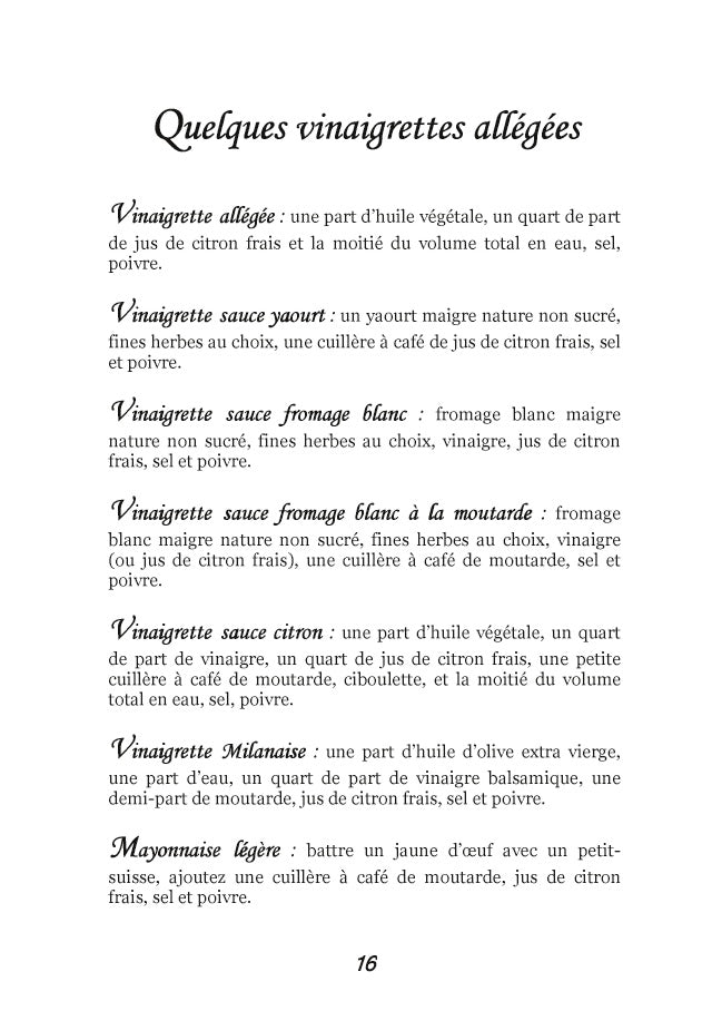 Recettes et menus pour la goutte