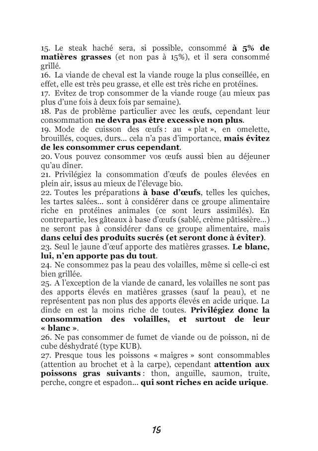 Recettes et menus pour la goutte