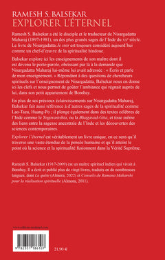 Explorer l'éternel - Essais sur l'enseignement de Nisargadatta Maharaj