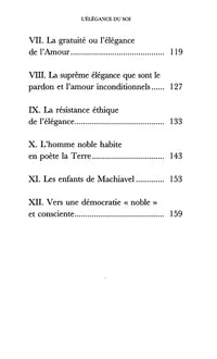 L'élégance du soi - Traité de noblesse intérieure