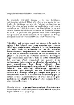 Quelle alimentation avec la cortisone ?