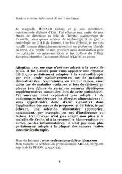 Quelle alimentation avec la cortisone ?