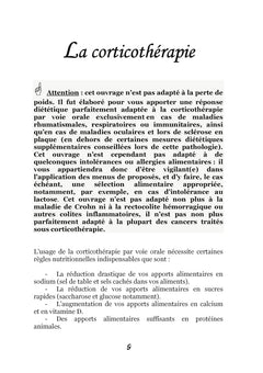 Quelle alimentation avec la cortisone ?
