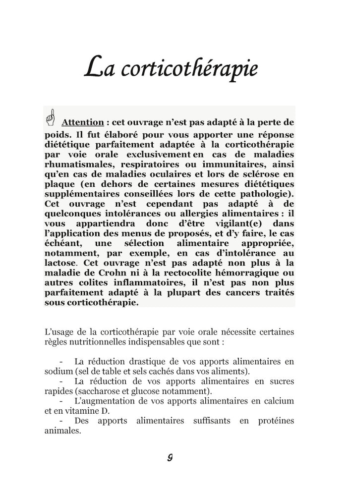 Quelle alimentation avec la cortisone ?