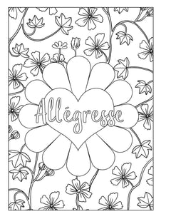 Langage des fleurs - 100 dessins à colorier