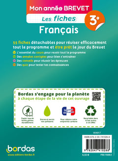 Mon Année Brevet Les fiches Français 3e
