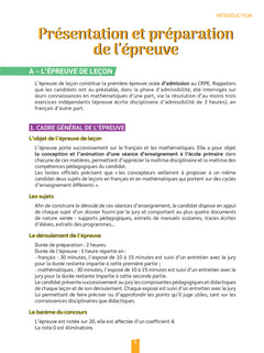 Réussir mon CRPE Maths Admission Concours M2 oral 2026-2027