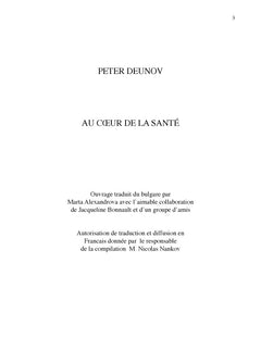 AU CoeUR DE LA SANTÉ