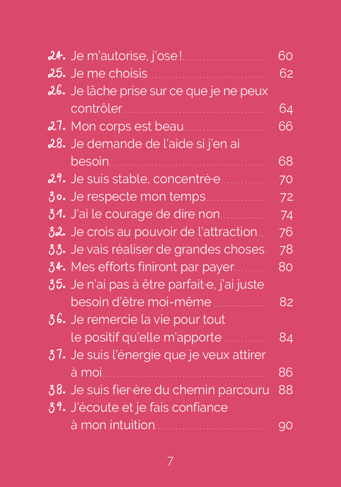 Mon oracle joie, love & énergie