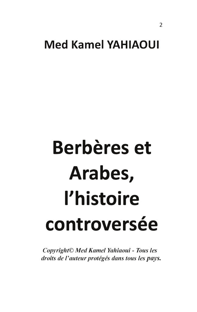 Berbères et Arabes, l'histoire controversée