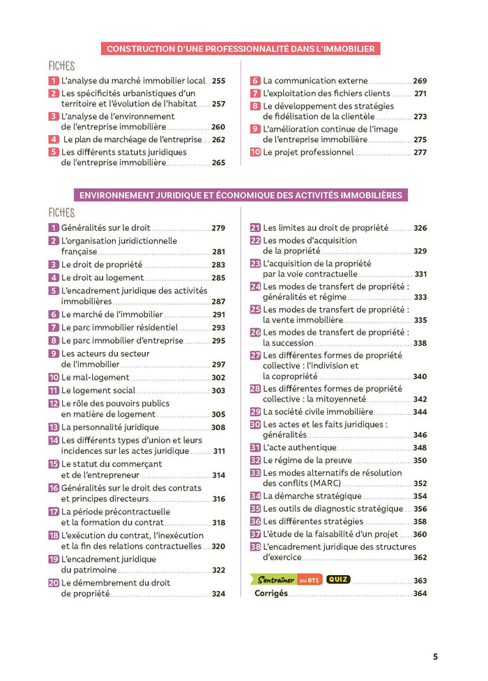 Toutes les matières BTS Professions immobilières - Réflexe N° 33