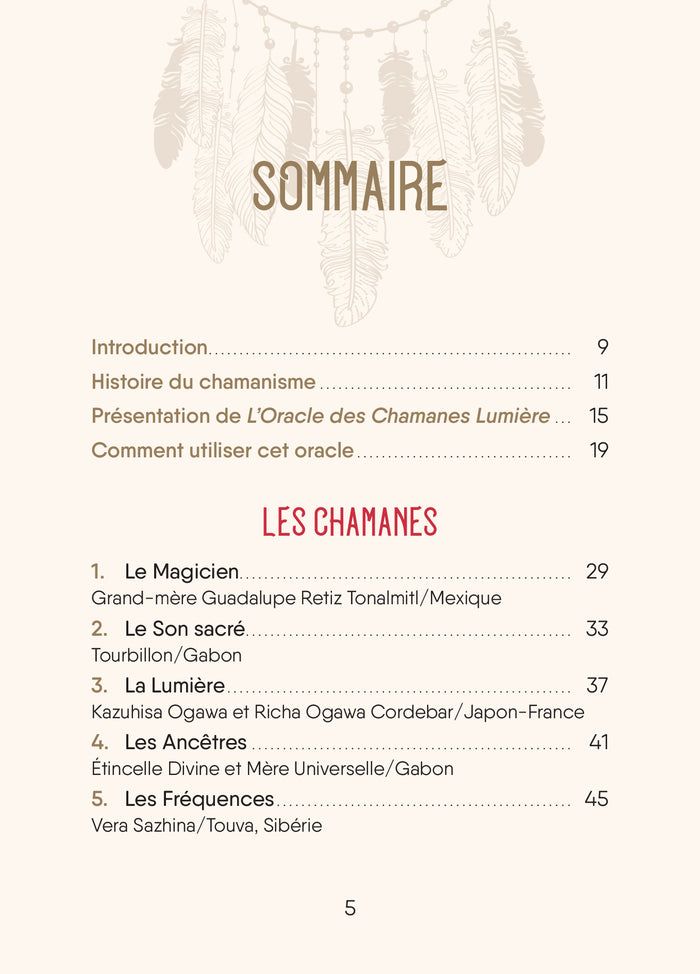 L'Oracle des chamanes Lumière