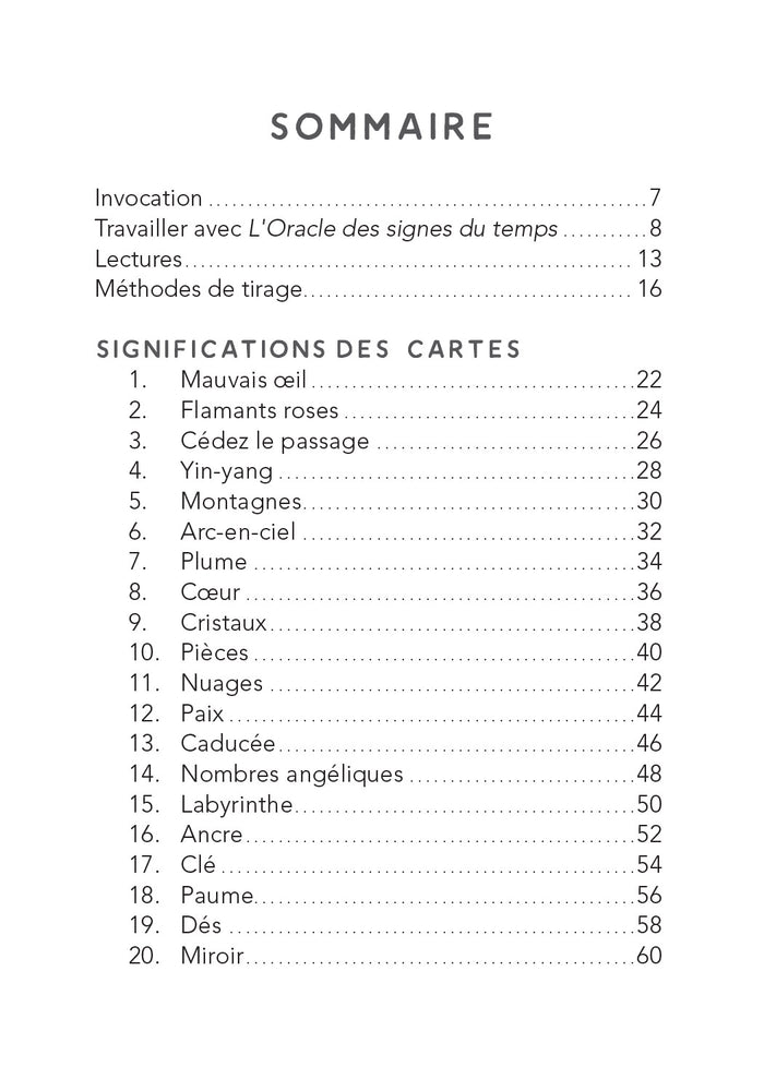 L'oracle des signes du temps