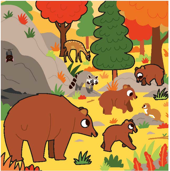 Pinceau magique - Les animaux de la forêt