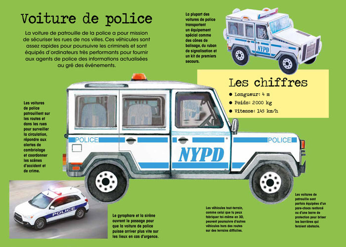 Construis en 3D - Véhicules de secours