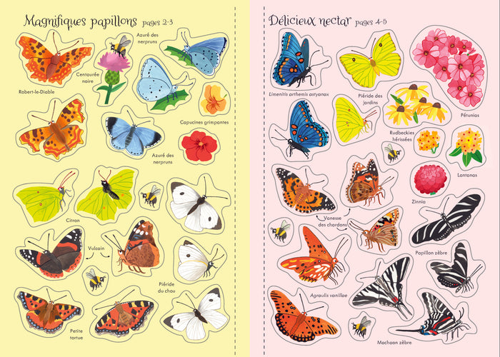 Les papillons - Mes petits autocollants