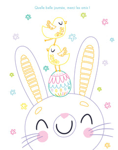 Mes tableaux à colorier strass - Pâques