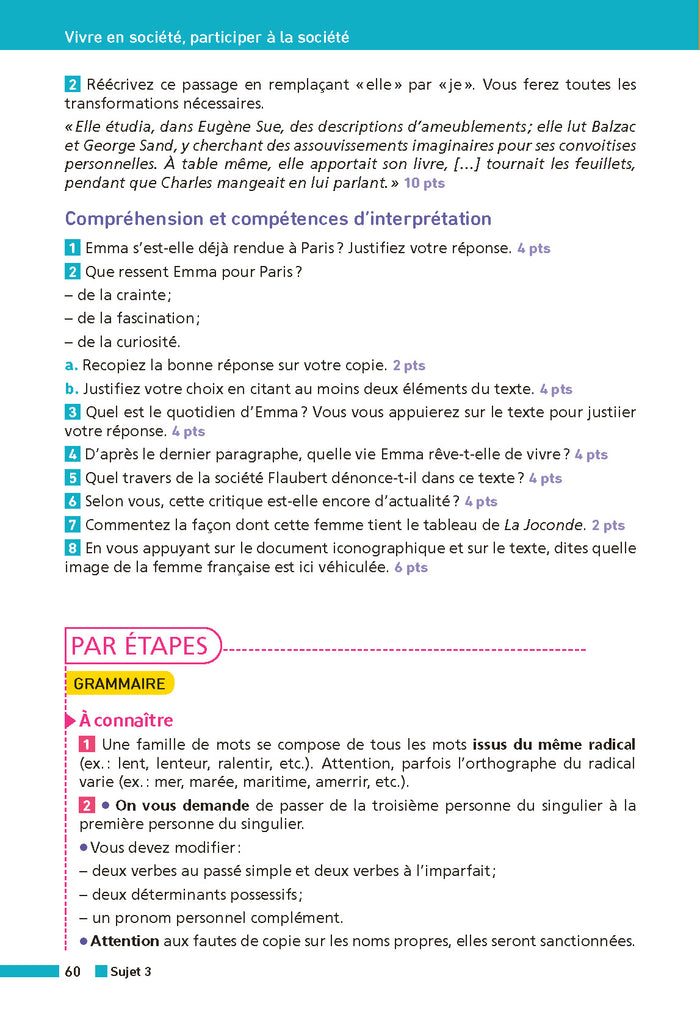 Annales Brevet Français 2026 - Corrigé