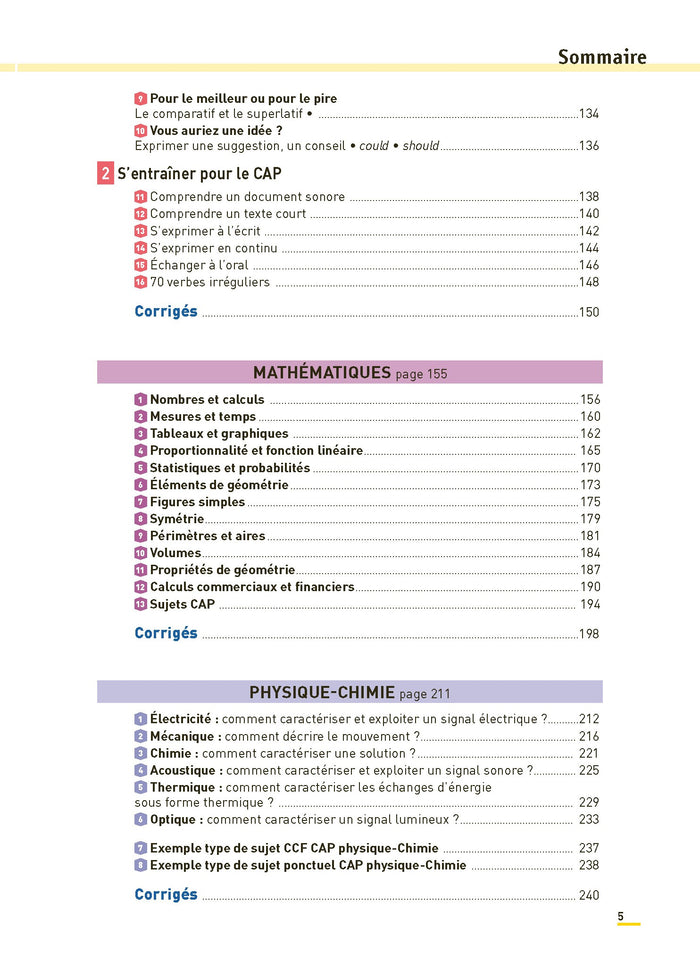 Toutes les matières générales CAP - Réflexe N° 20