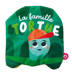Comptines accordéon livre tissu - La famille Tortue