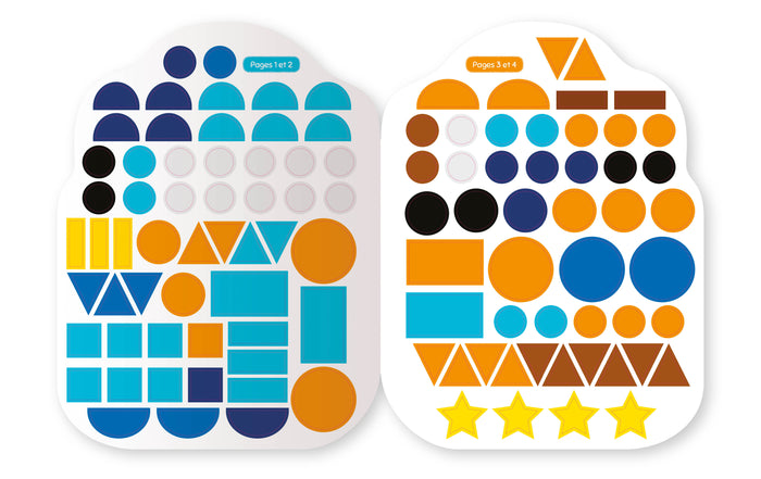 Gommettes formes - L'aventure de petit pirate