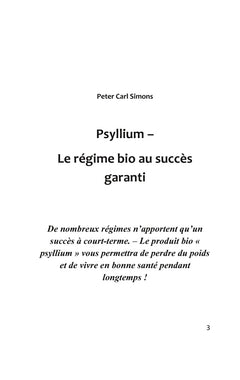 Psyllium - Le régime bio au succès garanti