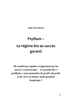 Psyllium - Le régime bio au succès garanti