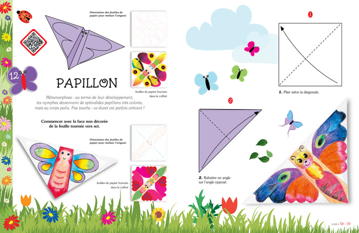 Le jardin en origami - Facile pour les enfants