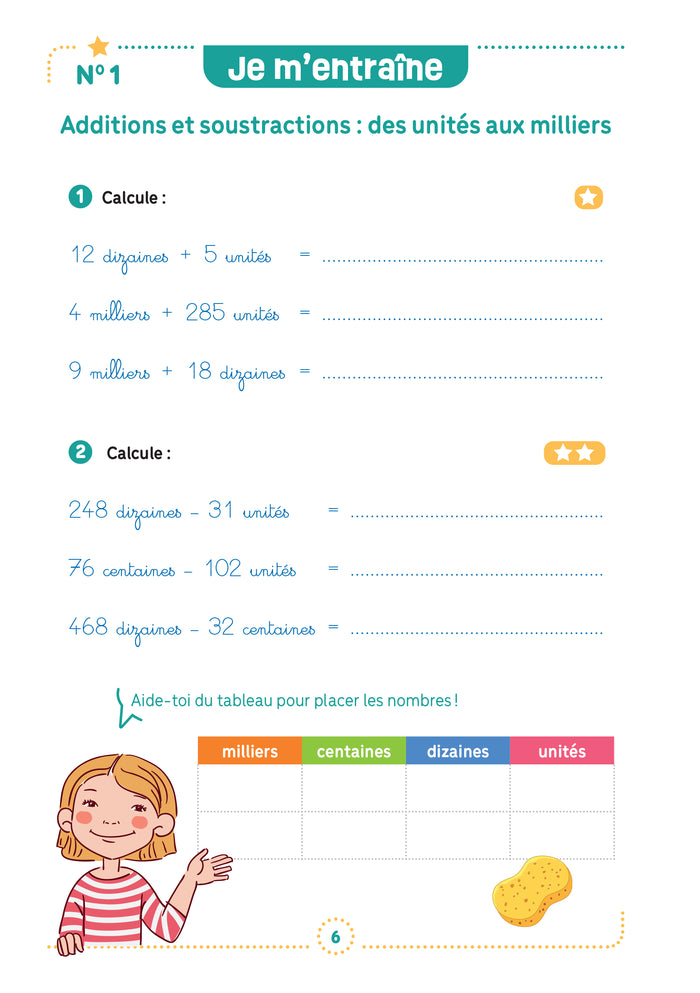 Mes fiches d’entraînement effaçables - Calcul mental
