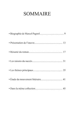 Fiche de lecture La Gloire de mon père de Marcel Pagnol (analyse littéraire de référence et résumé complet)